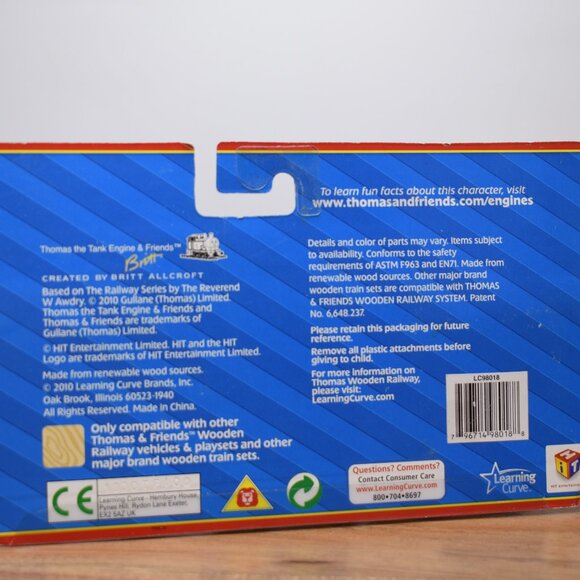Hiro 51 and Tender Learning Curve Real Wood Thomas & Friends Engine Trains New - Picture 11 of 11